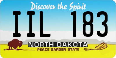 ND license plate IIL183
