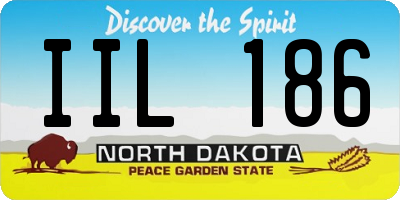 ND license plate IIL186