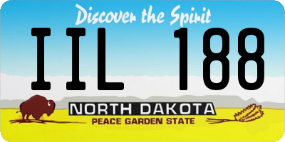 ND license plate IIL188