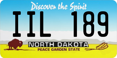 ND license plate IIL189