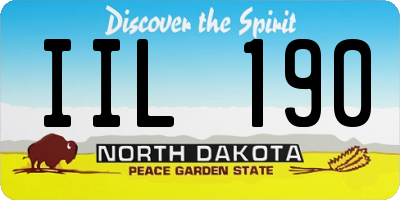 ND license plate IIL190