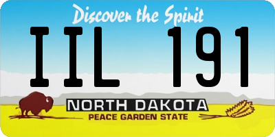 ND license plate IIL191