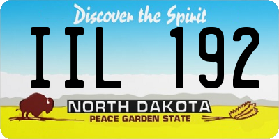 ND license plate IIL192