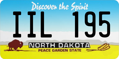 ND license plate IIL195