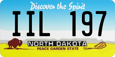 ND license plate IIL197