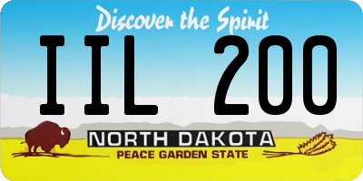 ND license plate IIL200
