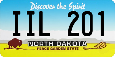 ND license plate IIL201