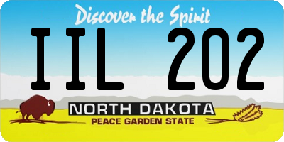 ND license plate IIL202