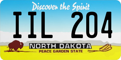 ND license plate IIL204