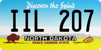 ND license plate IIL207