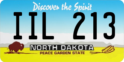 ND license plate IIL213