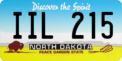 ND license plate IIL215