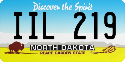 ND license plate IIL219