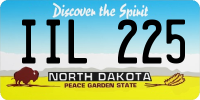 ND license plate IIL225