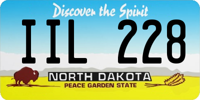 ND license plate IIL228