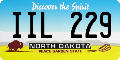 ND license plate IIL229