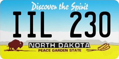 ND license plate IIL230