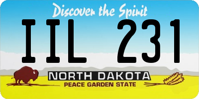 ND license plate IIL231