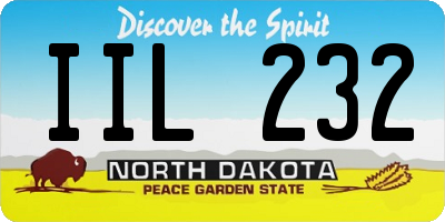 ND license plate IIL232