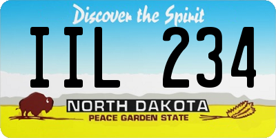 ND license plate IIL234