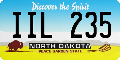ND license plate IIL235