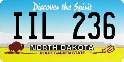 ND license plate IIL236