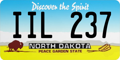 ND license plate IIL237