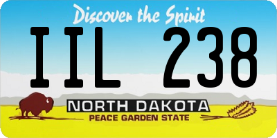 ND license plate IIL238