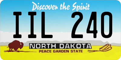 ND license plate IIL240