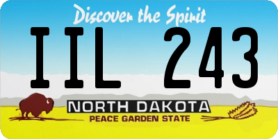 ND license plate IIL243