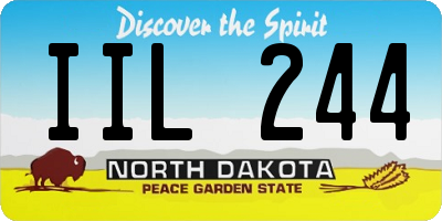 ND license plate IIL244