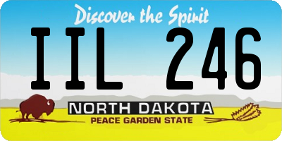 ND license plate IIL246