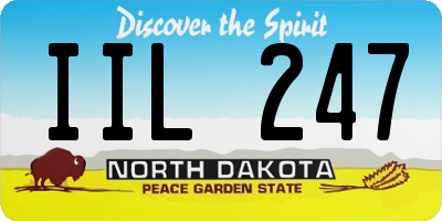 ND license plate IIL247