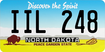 ND license plate IIL248