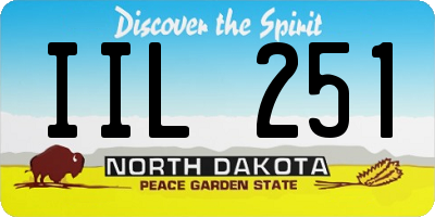 ND license plate IIL251