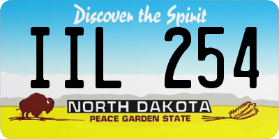 ND license plate IIL254