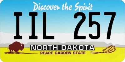 ND license plate IIL257