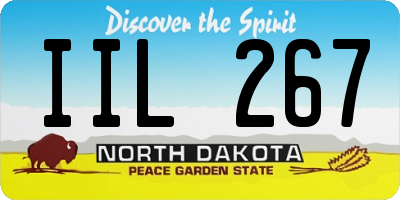 ND license plate IIL267