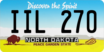 ND license plate IIL270