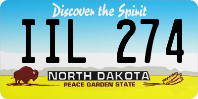 ND license plate IIL274