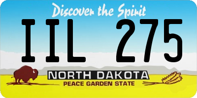 ND license plate IIL275