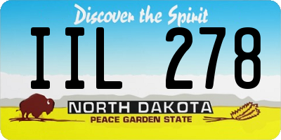 ND license plate IIL278