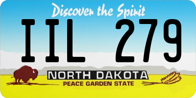ND license plate IIL279