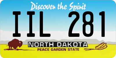 ND license plate IIL281