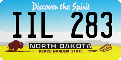 ND license plate IIL283