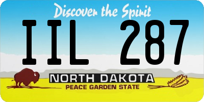 ND license plate IIL287