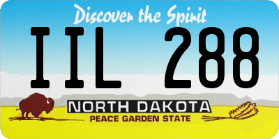 ND license plate IIL288