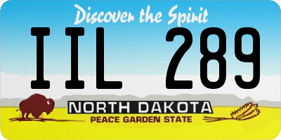 ND license plate IIL289