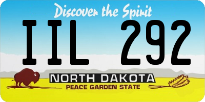 ND license plate IIL292
