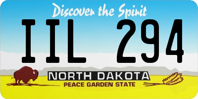 ND license plate IIL294